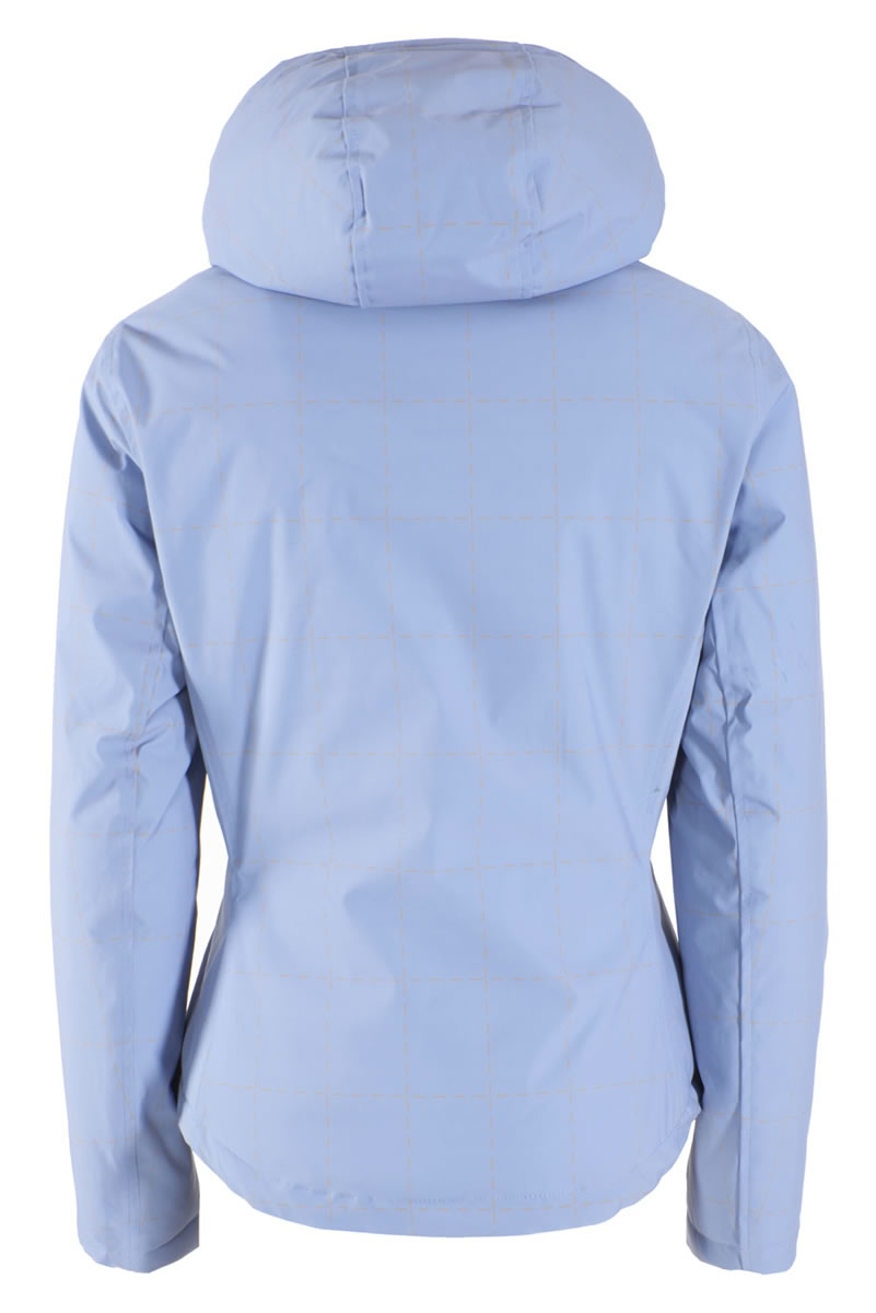 Yes Zee Giubbino da donna in softshell con cappuccio J028 Q400 0633 azzurro polvere