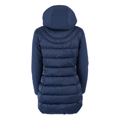 Yes Zee cappotto trapuntato da donna co finto gilet staccabile O045 blu