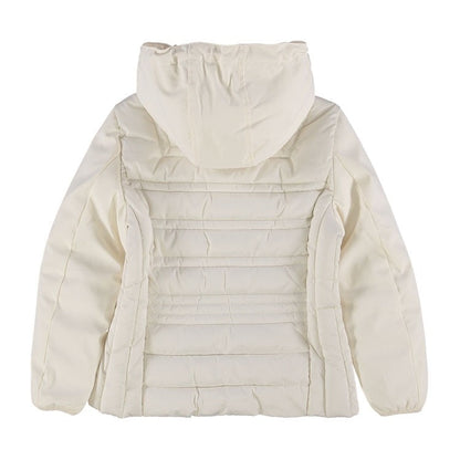 Yes Zee giubbino con cappuccio da donna trapuntato con finto gilet J045 0157 avorio