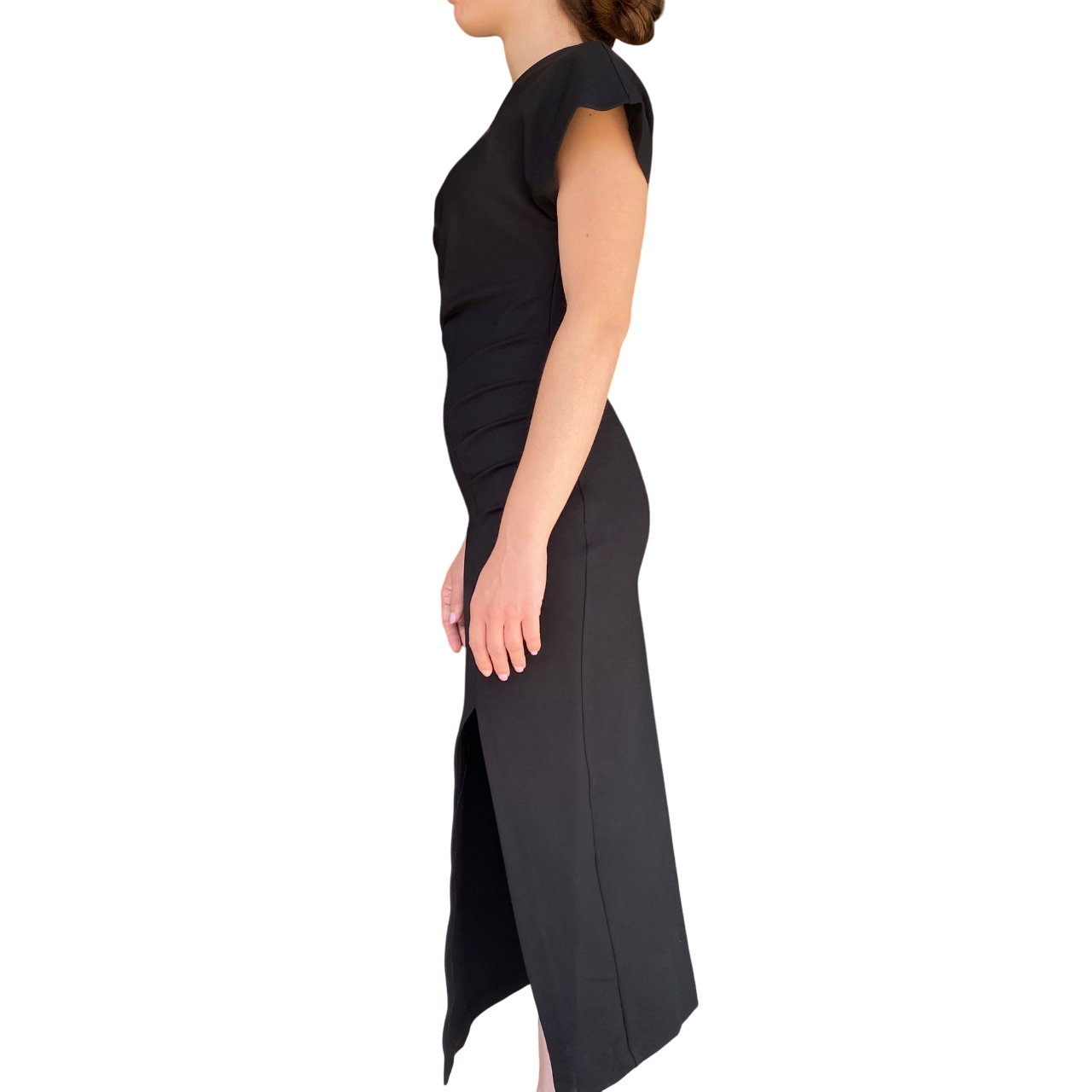 Yes Zee Abito Lungo Nero Donna 1432A037