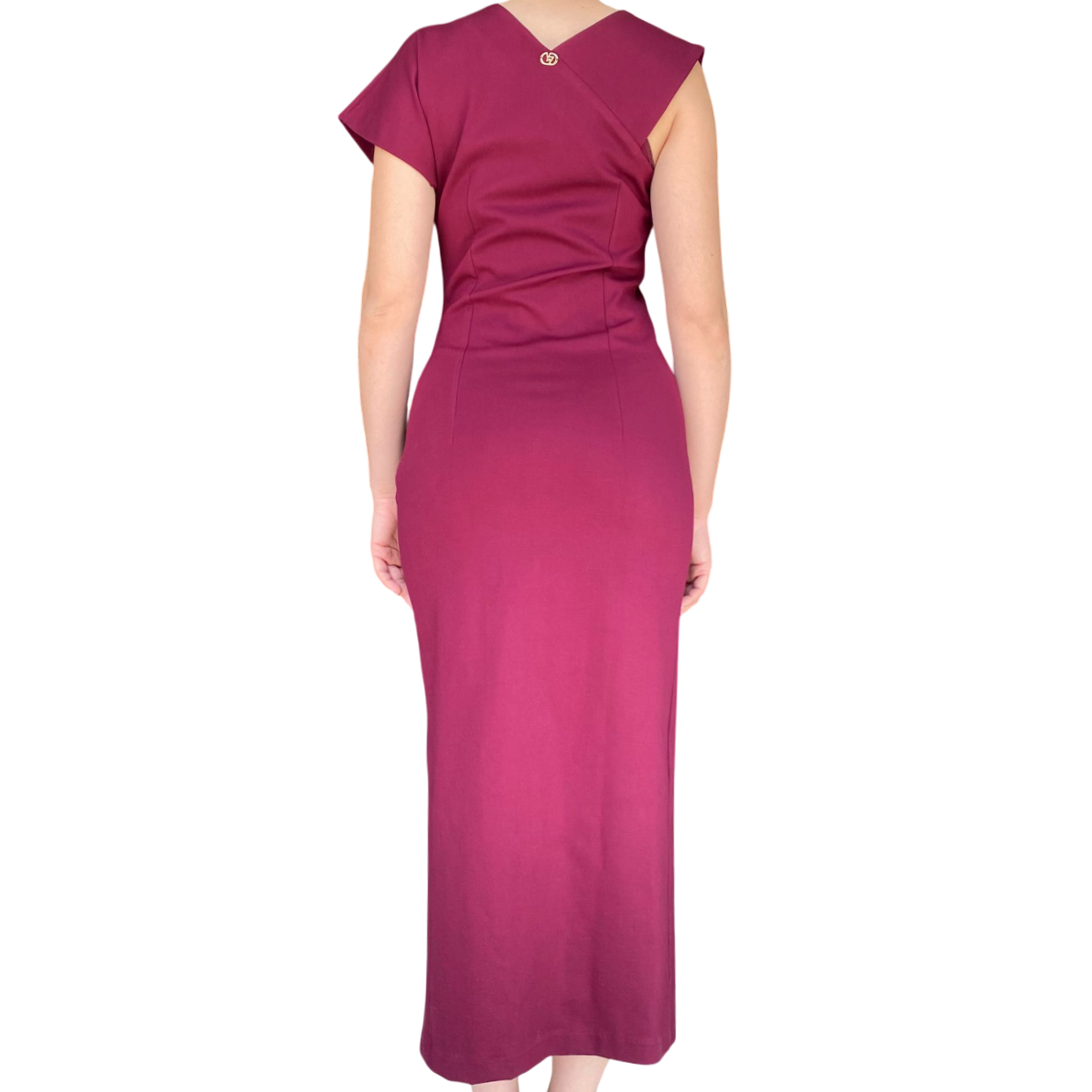 Yes Zee Abito Lungo Rosso Borgogna Donna 1432A037