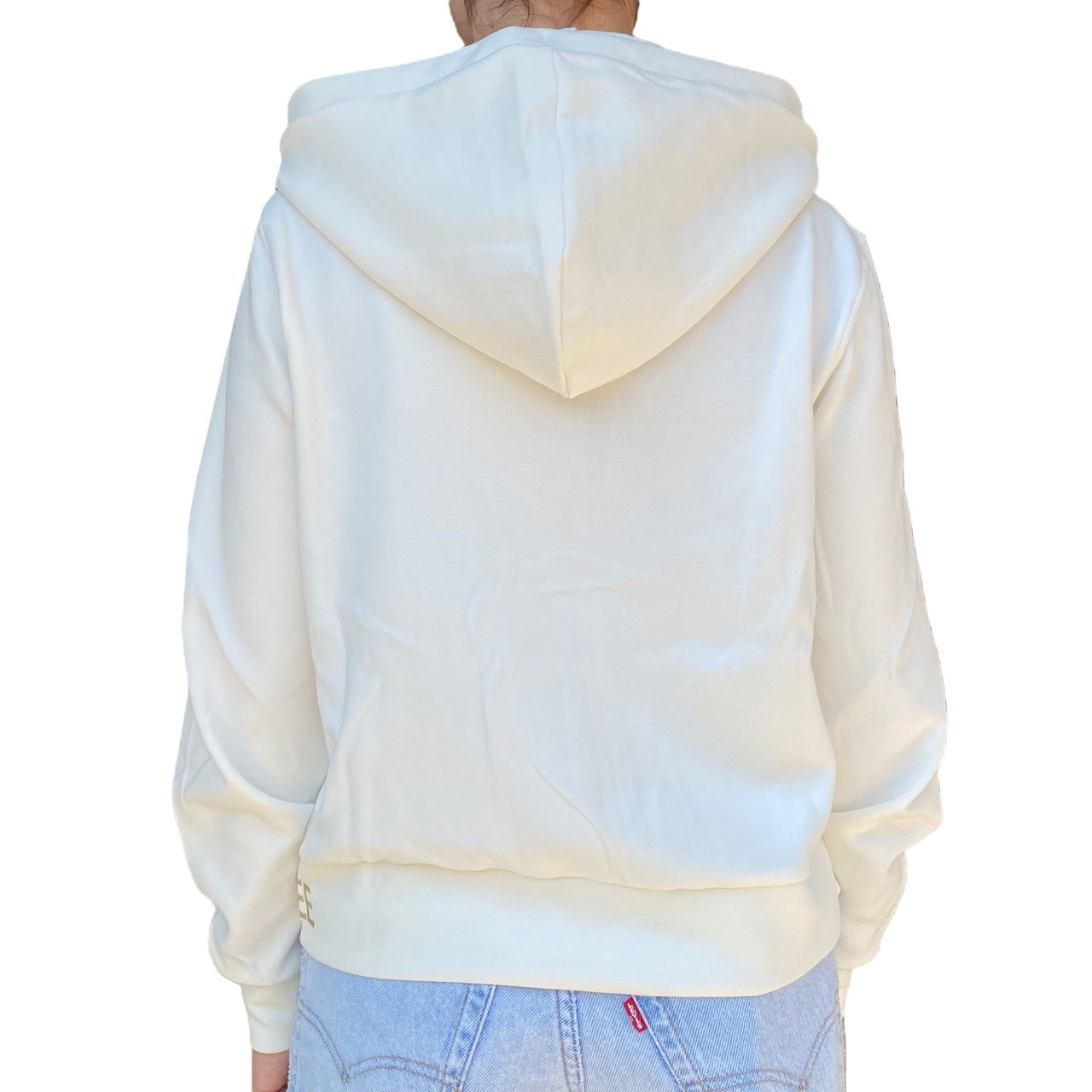 Yes Zee Felpa Donna Full zip In Punto Milano Cappuccio 1116 F001 0157 avorio