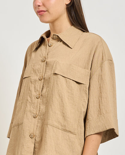 Yes Zee Giacca Camicia Donna Fango - 1731 G210 EV00 0298