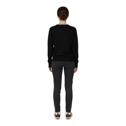 Yes Zee Cardigan Donna Bottone Gioiello M451/IF00 0801 Nero