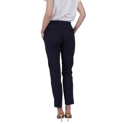 Yes Zee Pantalone Donna Chinos in Punto Milano 1016 P378 CE00 Blu