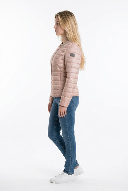 Yes Zee Giubbino Donna 100 Grammi Collo Pietre Rosa Perlato - 1375 G403 KS00 0453