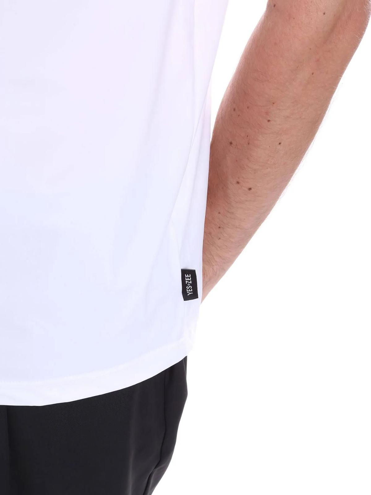 Yes Zee maglietta manica corta da uomo 0382 T778 OQ00 0101 Bianca