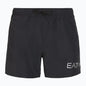 EA7 Emporio Armani Men's Active Boxer Swimsuit Black Silver - 7M00200 AF13049 MC026