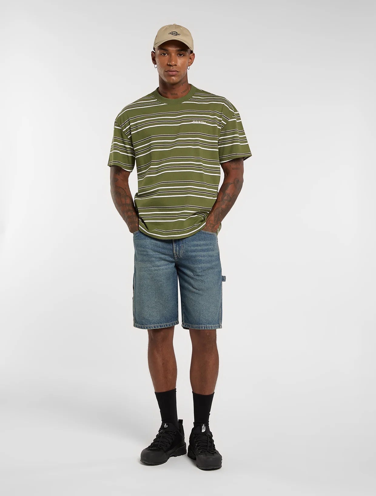 Dickies Shorts Denim Uomo Carpenter 993 11-Inch DK0A88FCL231 Blu