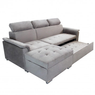 Divano componibile design moderno con chaise longue