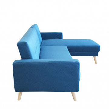 Modernes Schlafsofa mit Metall- und Holzgestell