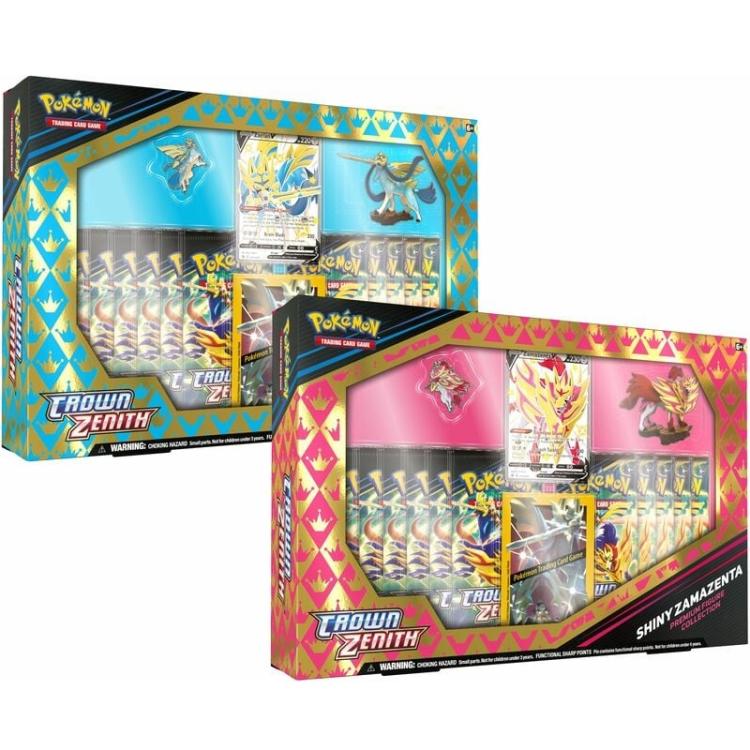 Pokemon Zenit Regale Gioco Carte Collezione Premium Statuina Zamazenta Cromatico