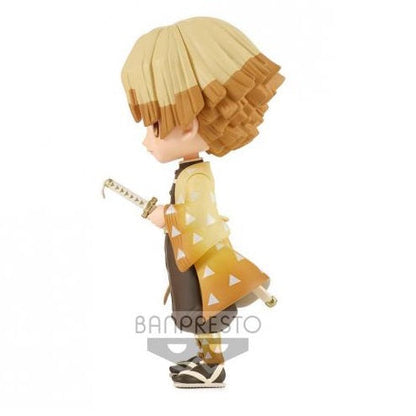BANPRESTO Q POSKET DEMON SLAYER ZENITSU AGATSUMA 2 (B) STATUA FIGURE 14 CM
