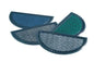 Half-moon Coir Doormat 37x67 cm with Rubber Backing