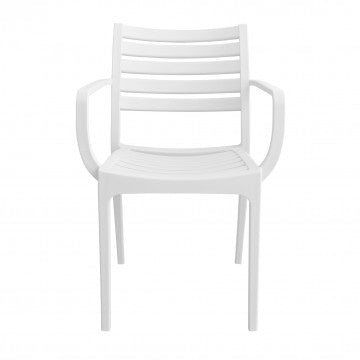 Stapelbarer Sessel Eveline aus Polypropylen – Maße: 58,5x55,2x84cm