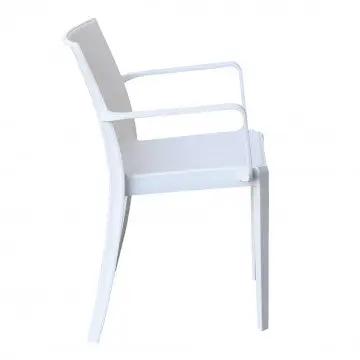 Poltrona in polipropilene Victoria con braccioli - Dimensioni: 55x58x82cm