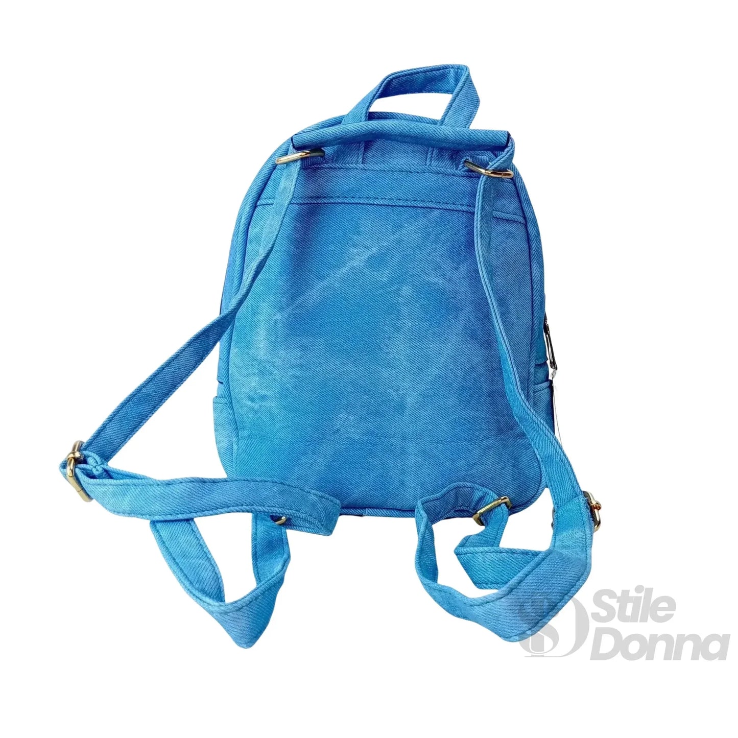 Stile Donna Bags - Zaino Mini in Denim Blu