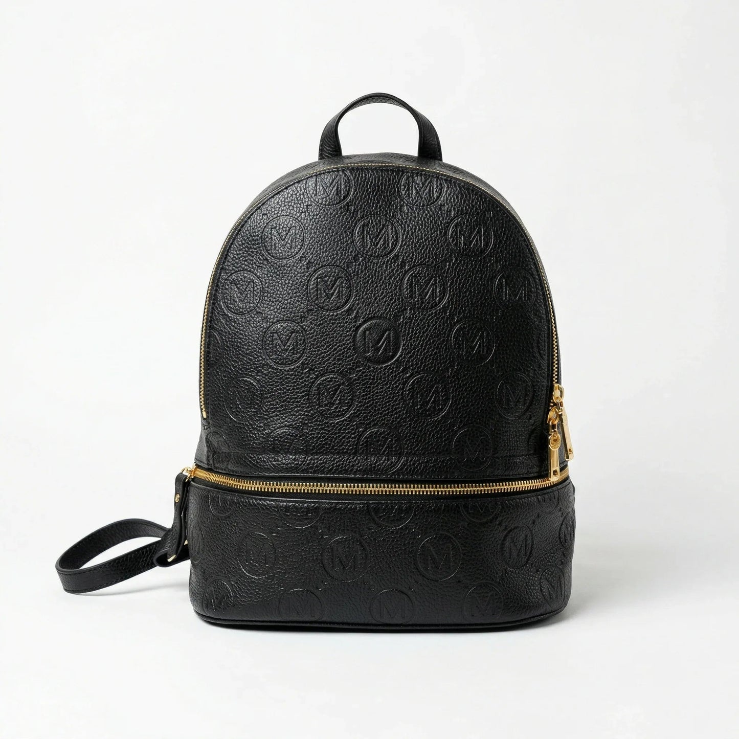 Stile Donna Bags - Zaino Beige e Nero con Monogramma