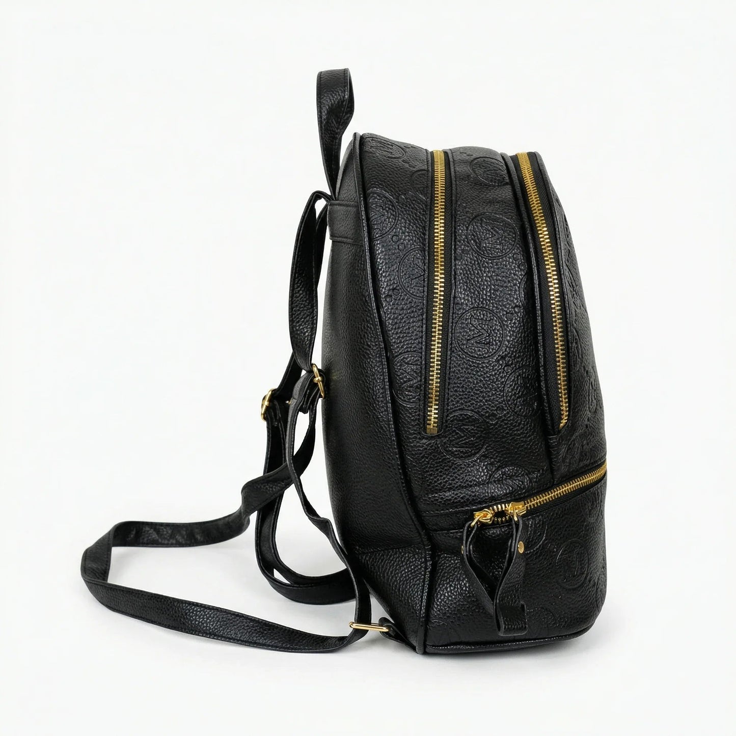 Stile Donna Bags - Zaino Beige e Nero con Monogramma