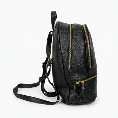 Stile Donna Bags - Zaino Beige e Nero con Monogramma