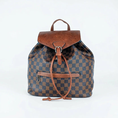 Stile Donna Bags - Zaino in Ecopelle Marrone