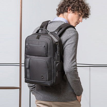 Zaino Uomo da Viaggio Impermeabile in Tessuto Capiente Porta PC