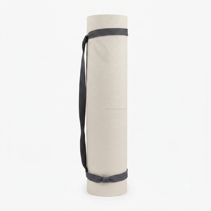 Energetics Tappetino Yoga MT TPE 6mm 437850 011 Beige | 183x61cm, Antiscivolo, Yoga Pilates Fitness