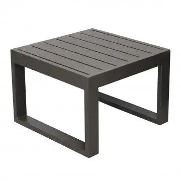 Tavolino quadrato Cuba 45 x 45 con struttura in alluminio verniciato