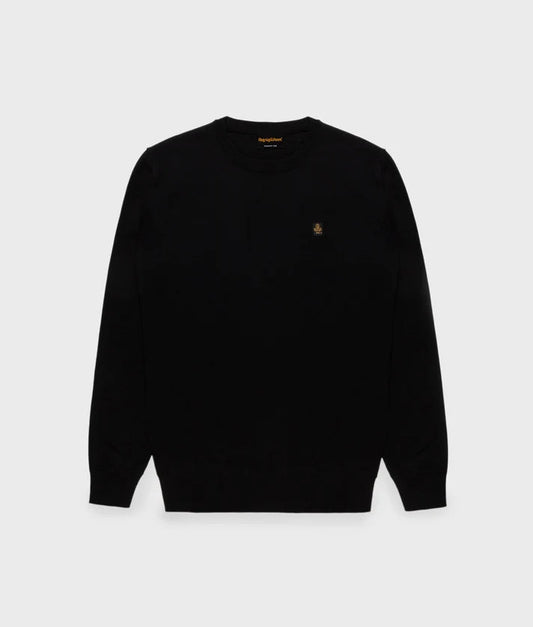 RefrigiWear Bennet Wash Pullover M26908 MA0015 G060 Uomo Nero - Maglione Lana Merino