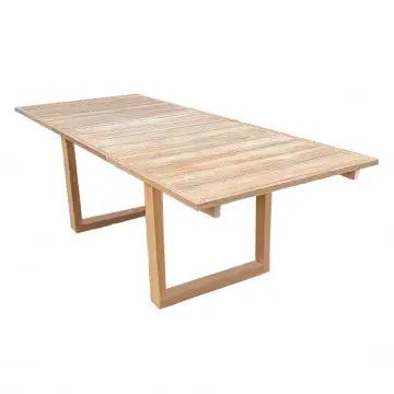 Tavolo Parker 180/260 X 100 - Tavolo allungabile in teak Colore: Marrone