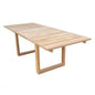 Parker 180/260 X 100 table - Extendable teak table Color: Brown