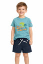 Champion Kids' T-shirt and Shorts Set 307584 BS225 - Navy Blue