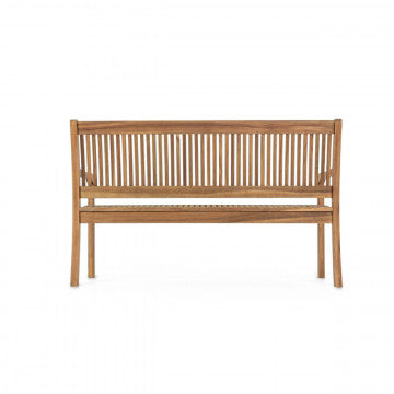 Panca in legno di acacia massiccio, dimensioni 120x62x88 cm