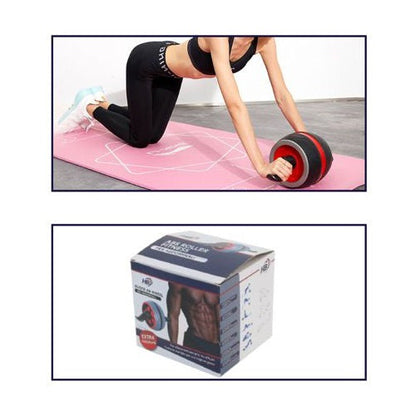 Ruota Ab Power Strecht Wheel Attrezzo Per Addominali Flessioni Glutei Spalle Pnk