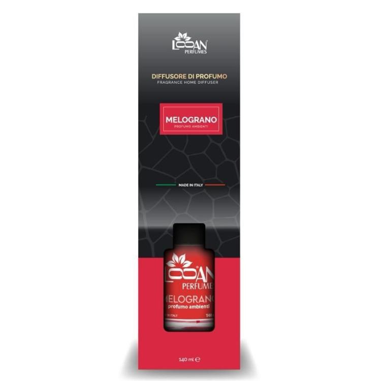 Looan Raumduft mit Holzstäbchen 140ml Duftdiffusor Granatapfel
