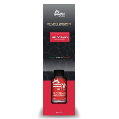 Looan Raumduft mit Holzstäbchen 140ml Duftdiffusor Granatapfel