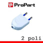 Spina 10A 2 poli polybag