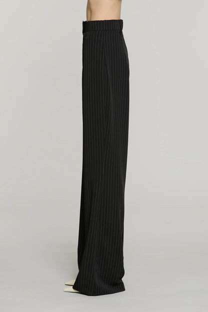 Relish Pantalone BENETTI con cintura gessato RDA2607091033 nero