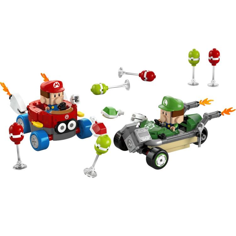 Lego - Super Mario Kart 72034 (Baby Mario Vs Baby Luigi) Set mit Figuren 321 Teile 8+