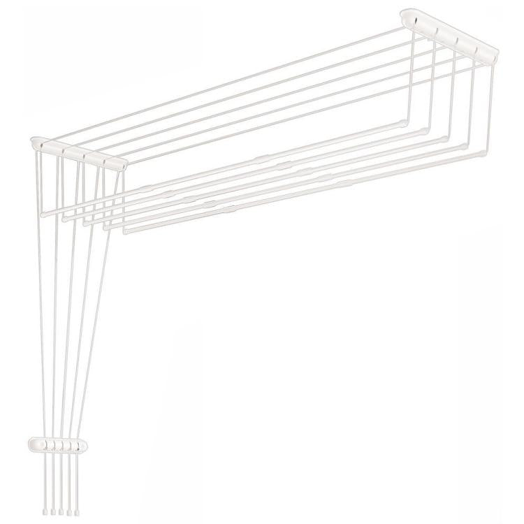 Wäscheständer Deckenmontage Wäschetrockner Handtuchhalter Außen/Innen – Weiß