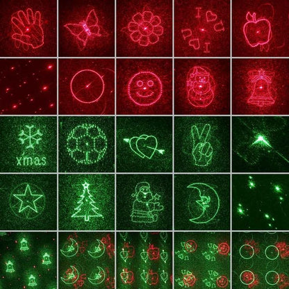 Weihnachts-Laser-Lichtprojektor Weihnachtsdekoration für Außenbereiche Motive