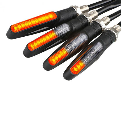 PAAR LED COB 12V MOTORRAD BLINKER ANZEIGE SEQUENTIELLER BLINKER 2 STK