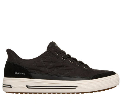 Skechers scarpa sneakers da uomo Slip-ins Arch Fit Arcade Cozy Fit Charming Daze 183227-BLK nero
