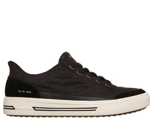 Skechers scarpa sneakers da uomo Slip-ins Arch Fit Arcade Cozy Fit Charming Daze 183227-BLK nero