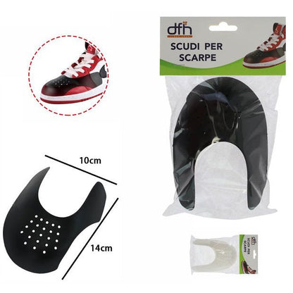 2 Paia Scudi per Scarpe Anti Piega Rughe Protezione Sneaker Shield Uomo e Donna