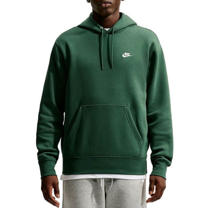 Nike felpa da uomo con cappuccio in cotone felpato Club FN3859-323 verde