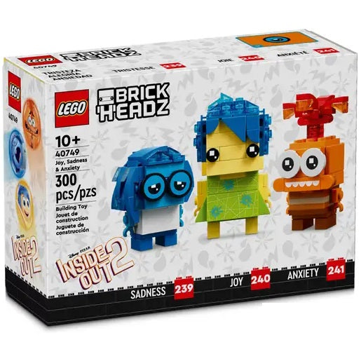 Lego - Brickheadz 40749 Disney - Inside Out 2 (Gioia, Tristezza e Ansia)