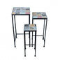 Set di 3 Fioriere Quadrata Nike - Ceramica, Multicolore, Dimensioni Varie