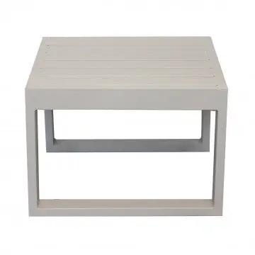 Tavolino quadrato Cuba 45 x 45 con struttura in alluminio verniciato