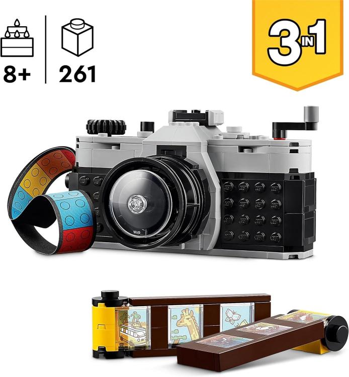Lego - Creator 3 In 1 - 31147 (Fotocamera Retro, Macchina Fotografica) 261Pz 8+